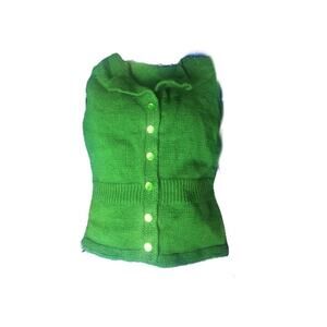 Vintage Green Knit Sweater Vest